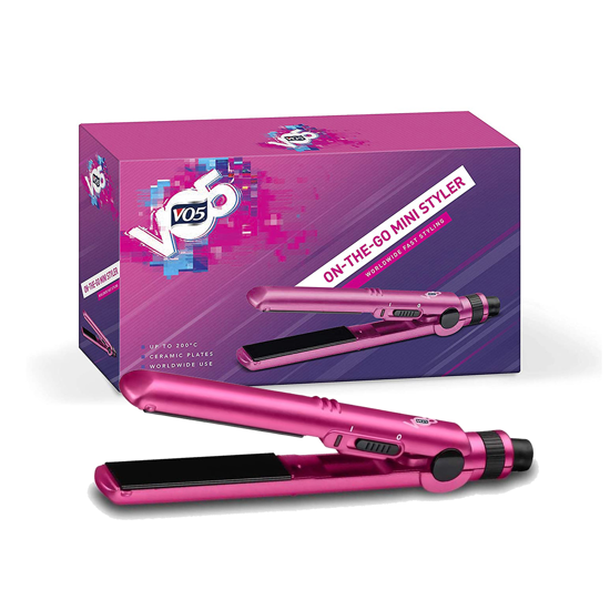Picture of VO5 On-The-Go Mini Styler Hair Straightener (Pink)