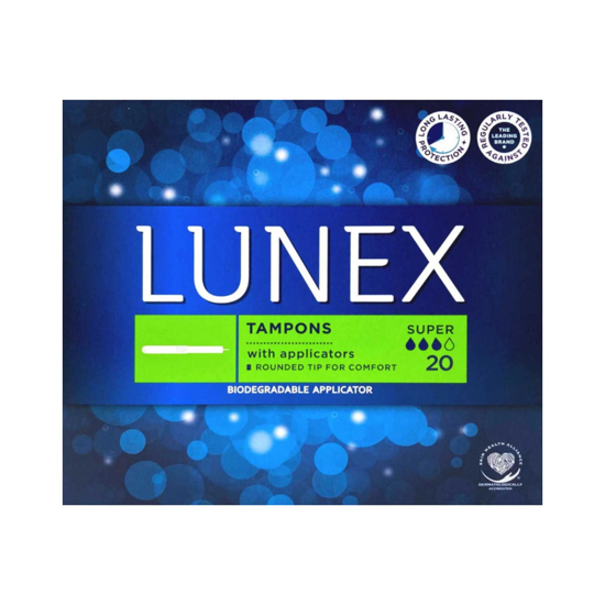 Picture of Lunex Tampons With Applicators -Super 20  Tampons